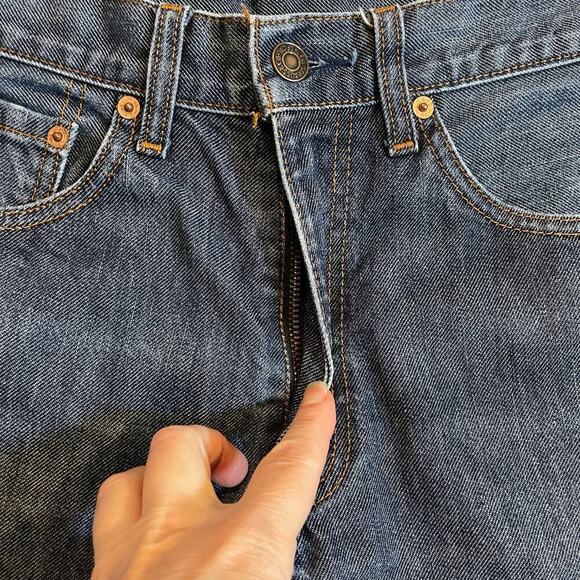 Vintage Levi’s 512 high rise cut off denim jean shorts - Picture 2 of 8